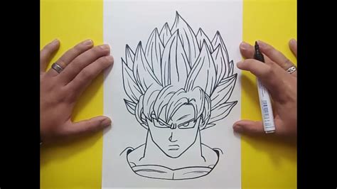 como dibujar a goku